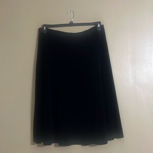 Charter Club Skirt Sz L Velour Velvet A-line Fit&Flare Closet Staple Office